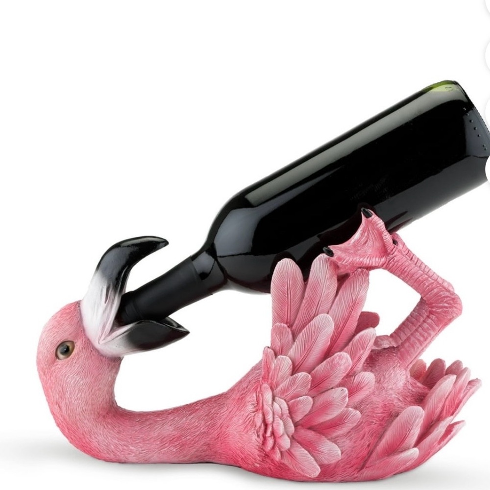 Pink Flamingo Wine Holder